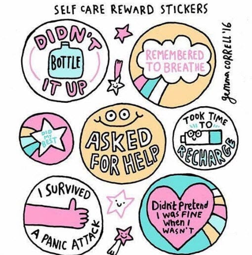 Self rewards stickers