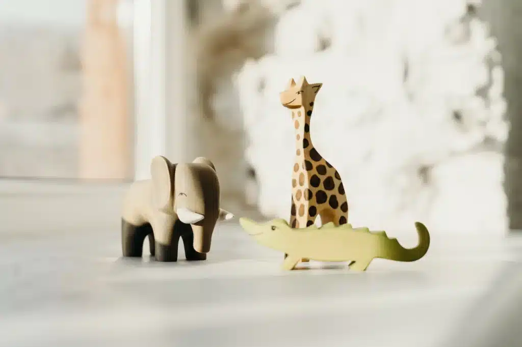 Wooden animal toys