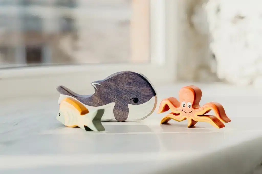 Wooden animal toys